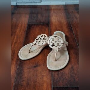 Tory Burch Miller Sandals Tan Colored, Size 8